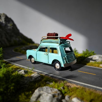 Handmade Wrought Iron Car Model Pen Holder Collectible Decorative | Metal Car Pencil Case with Photo Frame | Multi Purpose Storage Box | Desk Office Supplies | Car Shape Pen Kolder| Gift
