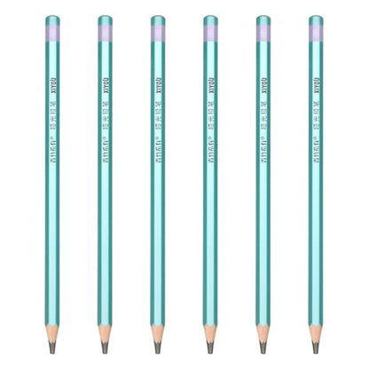 PATIKIL 8B Drawing Pencils for Sketching, Set of 6 Hexagonal Graphite Sketch Pencils Professional Sketching Art Supplies for Drawing Shading Writing Art Artists Beginners, Black - style: 8B