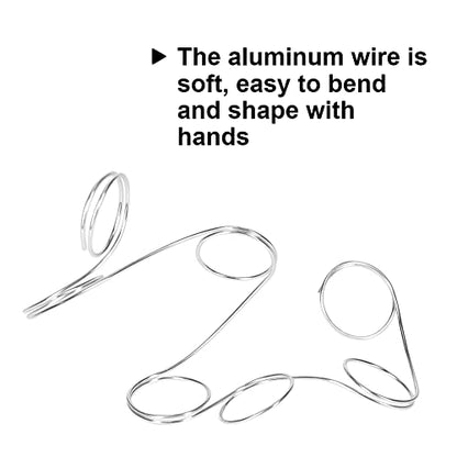 Tenn Well 18 Gauge Aluminum Craft Wire, 165 Feet 1mm Bendable Metal(Silver) | Wire for Jewelry Making, Sculpting, Floral Making, Wreath Making, Crafting, Wire Wrapping, Christmas Ornaments - color: Silver