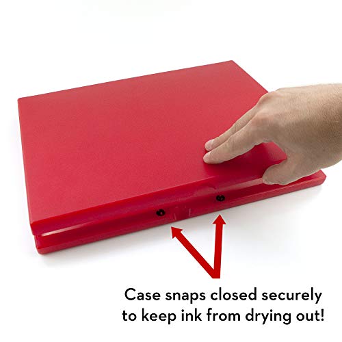 MaxMark Industrial Stamp Pad - Extra Large 9.25" x 12.25" Stamp Pad - Blue Ink - color: Blue, size: 9.25" x 12.25"