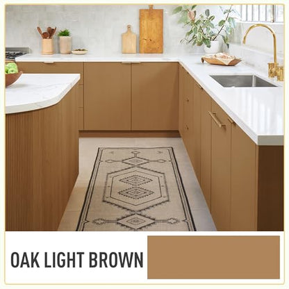 DWIL Acrylic Wood Paint for Furniture - Semi-Gloss Paint Suitable for Wood Surface Renovation, Water-Based All match Paint, Non-Toxic & Odorless, Eco-Friendly & Healthy (32oz, Matte Oak Light Brown) - color: Matte Oak Light Brown