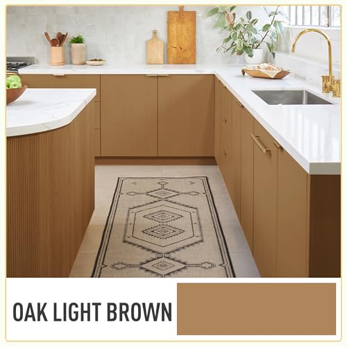 DWIL Acrylic Wood Paint for Furniture - Semi-Gloss Paint Suitable for Wood Surface Renovation, Water-Based All match Paint, Non-Toxic & Odorless, Eco-Friendly & Healthy (32oz, Matte Oak Light Brown) - color: Matte Oak Light Brown