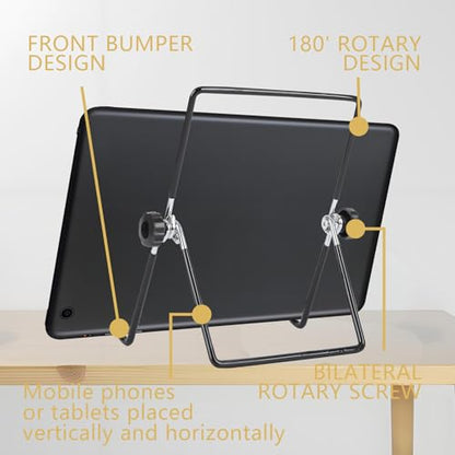 18 Pack Adjustable Wire Easel Stands, 2 Sizes Foldable Display Holders