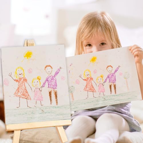 12 Pack 9 Inches Wooden Tabletop Easel Stand for Canvas Painting Display | Sturdy Structure, Anti-Slip Stable Base, Perfect for Artists, Adults And Students, Great for DIY Art Craft Drawing Projects