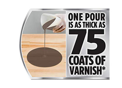 Varathane 363904 Super Glaze Pour-On High Gloss Epoxy, Quart, Aged Wood - color: Aged Wood