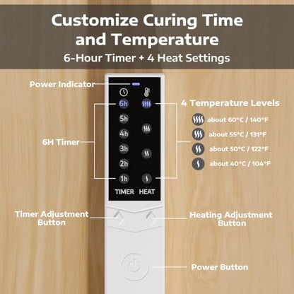 OFFNOVA 16×20" Large Resin Heating Mat & Leveling Table, 2-in-1 Epoxy Resin Tools, Resin Curing Machine for Resin Molds, Undeformed Resin Dryer with Smart Timer & Temperature Control, Silicone Mat - size: 16*20" Resin Curing Kit