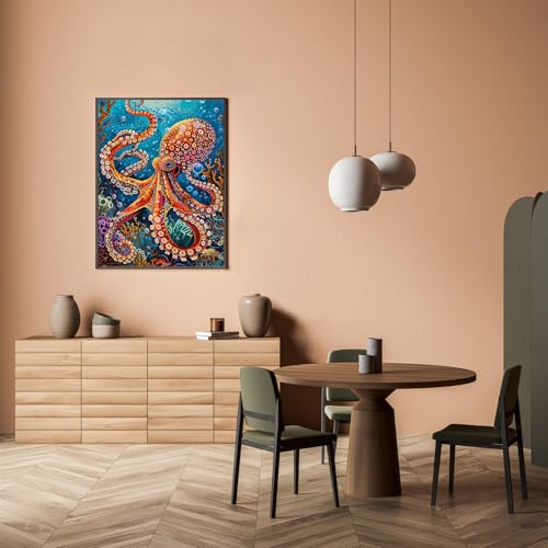 Octopus Diamond Art Kits for Adults, Animals 5D Diamond Painting Kits - color: CM034
