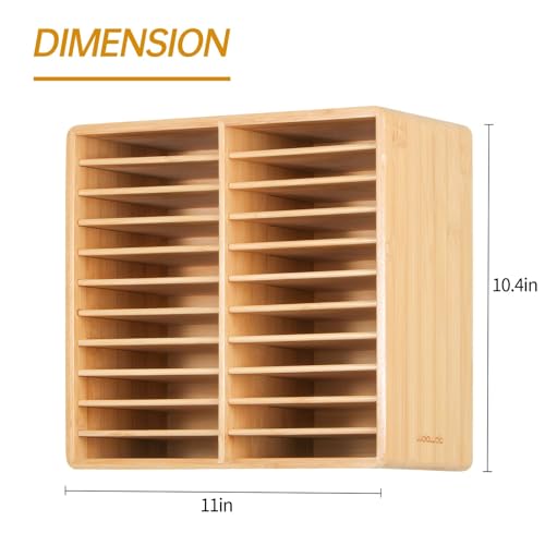 Markers Organizer Hold 176 Markers Birthday Gifts Bamboo Pen Holder Art Supply Pencil Alcohol Storage Organizer 22 Compartments All-in-One Marker Storage for Home Office Desk Classroom - size: Holds up to 176pcs Markers-Bamboo