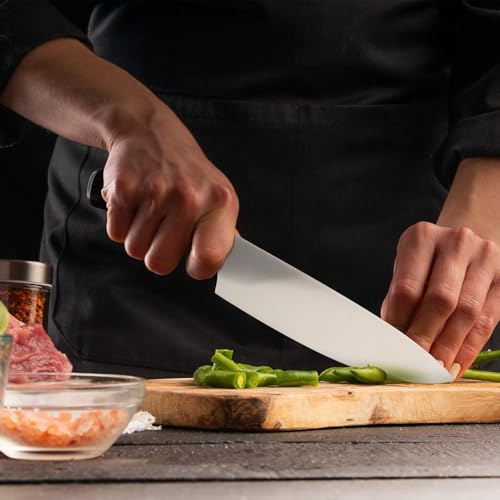 imarku Japanese Chef Knife-Sharp Kitchen Knife 8 Inch, Gift for Mom & Dad | Chef's Knives HC Steel Paring Knife, Unique Gifts for Men and Women, Kitchen Gadgets with Gift Box, Gyutou Knives - color: brown and silver