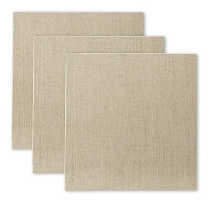 Senso Clear Primed Linen Panels - 10x10-3 Pack of Panels for Painting Oils, Acrylics, Pastels and More - size: 10x10"