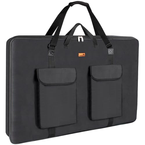 TreochtFUN Art Portfolio Case 24 X 36, Portfolio Bag Soft Water Resistant - size: 24 x 36