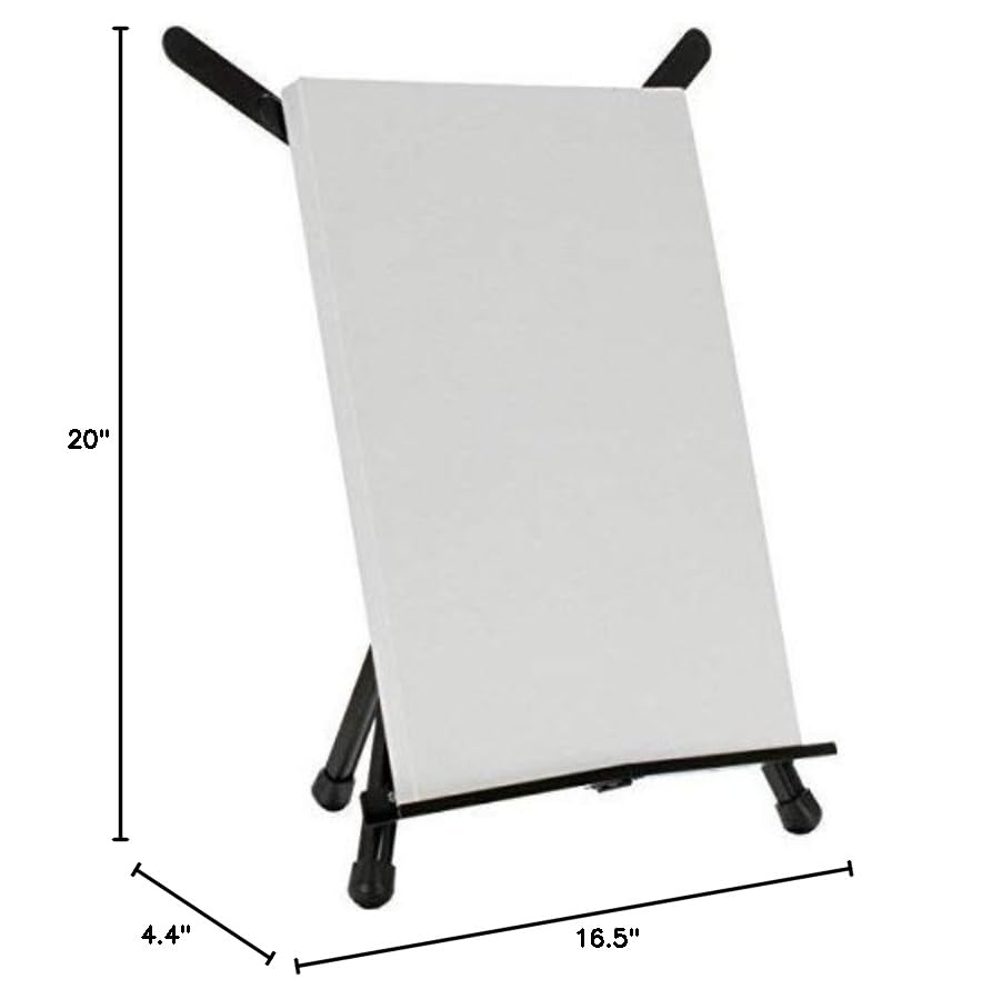SoHo Urban Artist Black Aluminum Tabletop Easel Stand, Portable Easel for Display, Painting Canvas and More, Set of 10 - size: 10 Units