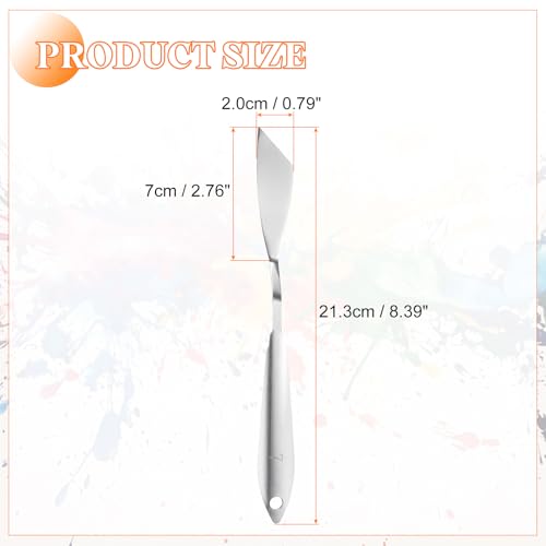 HARFINGTON Palette Knife Painting Tool 8.39" Stainless Steel Angled Spatula