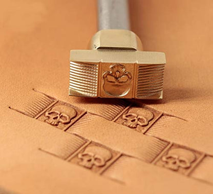 DandS ltd Leather Stamp Tool, Skull, Professional Steel Craft Tool for Leatherworking, Embossing, Carving & Stamping Leather Projects, Belts Wallets & DIY Projects Compatible with Mallet #281 - color: Skull Face 0.28 x 63"