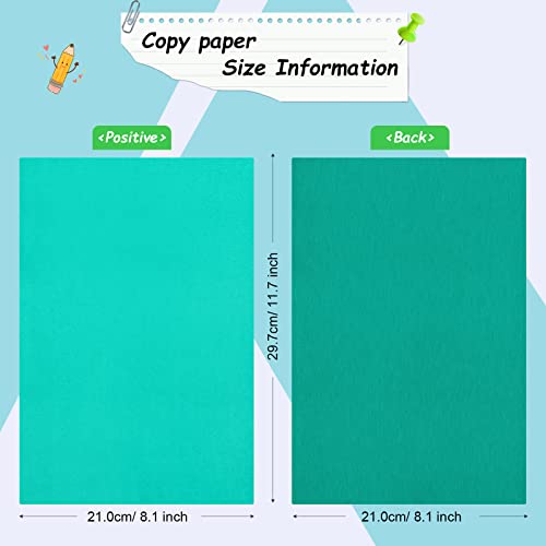 Outus 100 Sheets Carbon Graphite Transfer Paper A4 Size Tracing Carbon Copy Graphite Paper with 5 Embossing Stylus Tracing Stylus Dotting Tools for Dark Cloth Fabric Embroidery and Wood, Multicolor - color: Black, Blue, White, Green, Red, Yellow