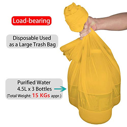 Yellow Plastic Tablecloths 2 Pack Disposable Table Covers 84 Inch Circle Bridal Shower Party Tablecovers PEVA Vinyl Table Cloths for BBQ Picnic Birthday Wedding Banquet Parties 6 ft Round Table Use - color: D03 Yellow