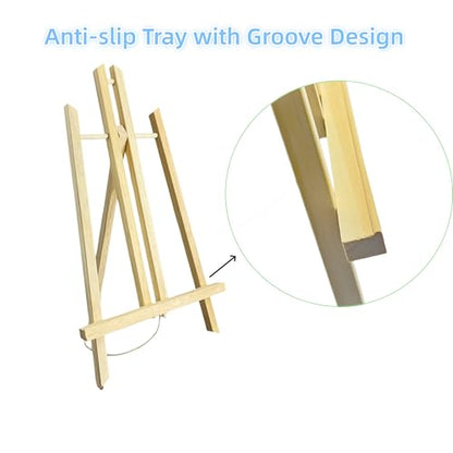 Adjustable Portable Tabletop Easel Stand for Painting, Wooden Art Easel, Painting Easel for Canvas and Sign Display – Sturdy, Versatility Art Easel for Painting Parties (15.7"X8.9"X1.18") - size: 15.7"X8.9"X1.18"