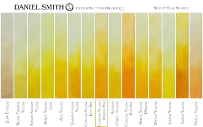 Daniel Smith Extra Fine Watercolor Paint, 5ml Tube, Cadmium Yellow Medium Hue, 284610184 - color: Cadmium Yellow Medium Hue