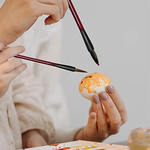 Chinese Calligraphy Brush Set - Kanji Sumi Drawing Brush with Resin Handle for Beginners (3 PCS)