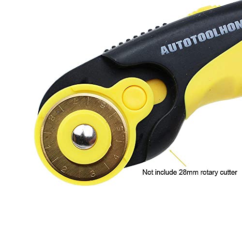 Titanium Rotary Cutter Blades 28mm 10 Pack Replacement Blades for Fabric | Titanium-Coated Rotary Blades for Smooth Cutting of Fabric Paper and Craft Sharp and Durable for Quilting Sewing Scrapbooking - size: 28mm