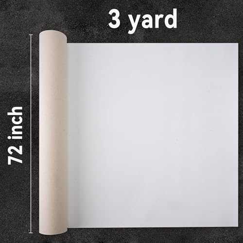 PHOENIX Professional Canvas Roll 72 Inch x 3 Yard (9 Feet) | 15 Oz. Heavyweight Primed Cotton, for Oil & Acrylic Painting, Ready-to-Use Unstretched Artist Canvas - size: 72 inch x 3 yard, style: 15 oz.