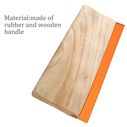 Caydo 3 Sizes Wooden Screen Printing Squeegee, 75 Durometer Ink Scraper | 5.9, 9.4, 13.7 inches,for screen printing fabric, DIY craft, ink scraper, wooden handle - size: 3Sizes