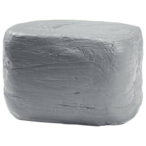 ReArt Natural Air-Dry Clay, for Sculpting, Wheel Throwing, Hand Building, All-Purpose Modeling Clay 10lbs for Sculpting (Gray 10LBs) - color: Gray 10LBs