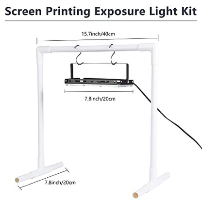 Caydo 46 Pieces Screen Printing Kit with 4 Color Screen Printing Ink, 2 Size Screen Printing Frame and Squeegees for Screen Printing - size: 13.5 fl oz