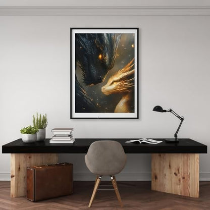 BYGFHLYW Animal Dragon Paint by Numbers Kit for Adults Beginners - color: PB322-1