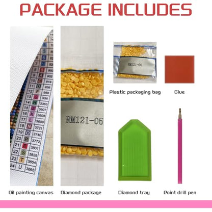5D Diamond Painting Kits For Beginners Diamond Art Cow Diamond Art Kit 14X14 Inch DIY Diamond Painting Kits For Adults Diamond Art Set - color: FYZZ-142