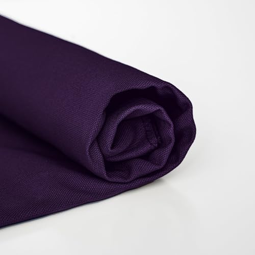 Simple&Opulence 100% Cotton Canvas Natural Fabric by The Yard- 59 Inches Wide, Duck Fabric Versatile Durable for Crafts, Upholstery, Sewing, Home Decor (Purple, 1 Yard) - color: Purple, size: 1 Yard (36"x59")