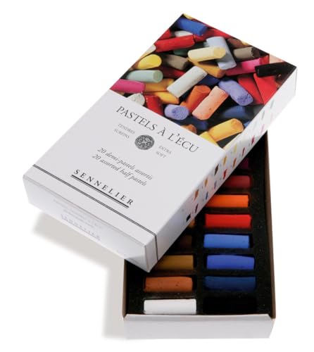 SENNELIER Extra-Soft French Pastel Professional Artist Box Set, 20-Colors