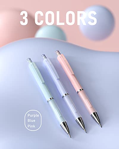Nicpro 3PCS Cute Mechanical Pencil Set with Case, 0.7 mm Pencils - style: 3 Pack (0.7mm)