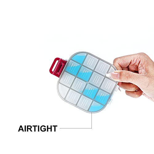 Transon Airtight Paint Storage Palette Box 16 Wells Fuchsia Color - color: Pink