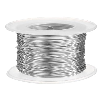 HARFINGTON 20 Gauge Aluminum Craft Wire 0.8mm 98.5ft Flexible Bendable Anodized Metal Jewelry Sculpting Wire for Jewelry Making Modelling Craft DIY, Silver Tone - color: Silver Tone, size: 30M x 0.8mm