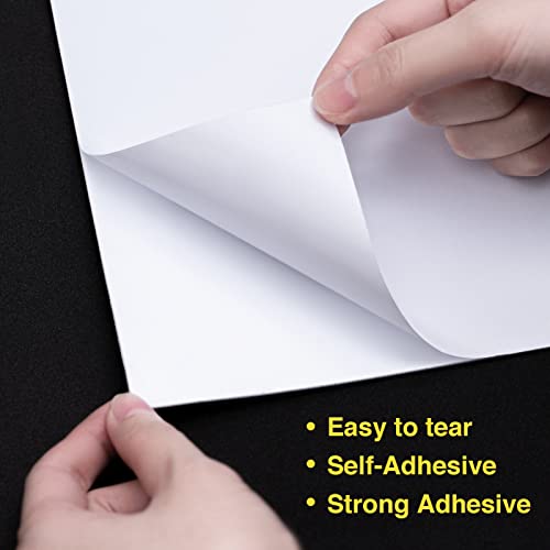 MEARCOOH Self Adhesive Foam Sheets, White 9x12 Inch 2mm Sticky Eva Foam Paper for Crafts Cardmaking Photo Frames Classroom Scrapbooking Christmas Crafts (White 10 Sheets) - color: White Self-adhesive, size: 9X12in-2mm