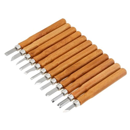Wood Carving Tool Set - 12 PCS Hand Carving Chisels Tool Set Whittling Knife Art Craft Caving Tool Kit Hobby Knife Kit for DIY Sculpting