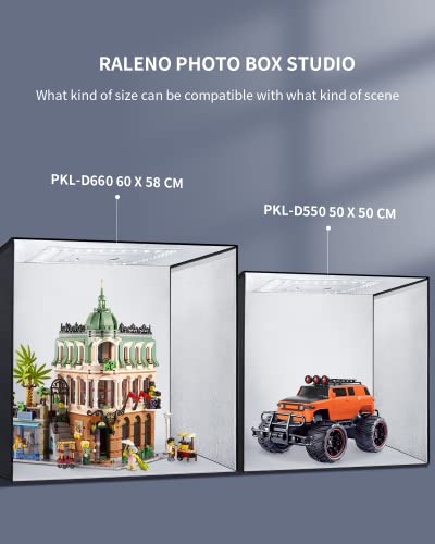 Photo Studio Light Box, 24''X24'' Large Light Tent, Photo Light Box Photography (65W | 156pcs LED | 5500K | 97CRI | 6 Color PVC Backdrops | DC Power Adapter) for Product Photography - size: 24*24*24 inch