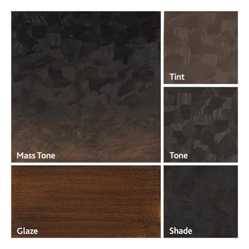 Tusc & Pine Artist Oil Paint - Burnt Umber Cool, 40 ml, Non-Yellowing, Rich & Creamy Consistency, Maximum Pigment Load, Small Batch Milled Oil Paints Made in the USA - color: Burnt Umber Cool, size: 1.35 Fl Oz (Pack of 1)