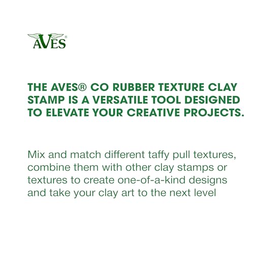 AVES Co Rubber Texture Clay Stamps Taffy Pull- Make an Impression with - style: Taffy Pull