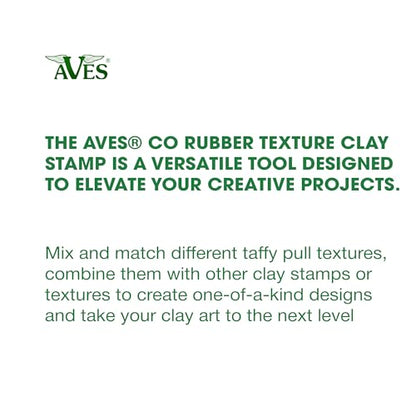 AVES Co Rubber Texture Clay Stamps Taffy Pull- Make an Impression with - style: Taffy Pull