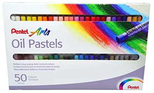 Pentel Oil Pastels - Set 50 - size: 50 Count (Pack of 1)