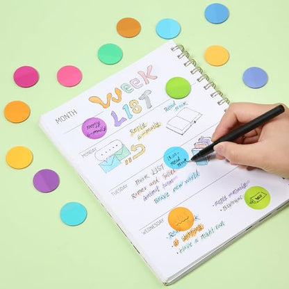 Mr. Pen- Round Transparent Sticky Notes, 1.1” Diameter, 14 Pads, 560 Sheets - color: Candy, size: 560 pcs