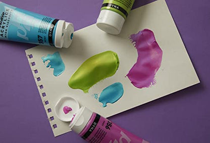 Pébéo 832-354 - Studio Acrylics Fine Acrylic - Acrylic Paint - Iridescent Acrylic - Iridescent Red Blue - Iridescent Red Blue 100ml/3.38oz - color: Iridescent Red Blue, size: 3.38 Ounce (Pack of 1), style: Acrylics Color