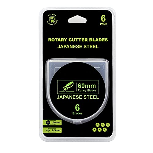 HEADLEY TOOLS 60mm Rotary Cutter Blades 10 Pack Fits Olfa, Fiskars, Replacement Rotary Blade for Arts Crafts Quilting Scrapbooking Sewing, Sharp and Durable - size: 60mm 10pcs