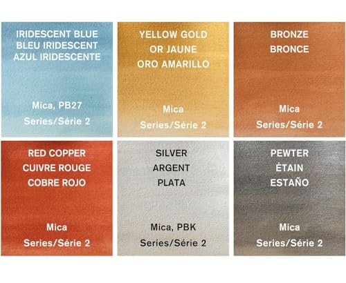 Winsor & Newton Cotman Watercolor Paint Set, 6 x 8ml Tube Metallic Colors - style: 6 Tube Set Metallic 8ml