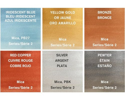 Winsor & Newton Cotman Watercolor Paint Set, 6 x 8ml Tube Metallic Colors - style: 6 Tube Set Metallic 8ml