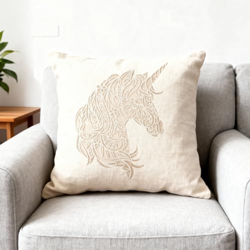 TIAMECH A4 Reusable Mandala Horse Stencil for Painting - style: Mandala Horse