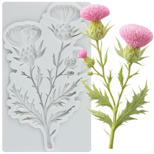 Flower Polymer Clay Molds Flower and Leaf Silicone Mold - color: Style D