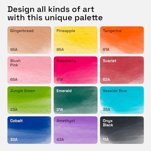 ARTISTRO 12 Watercolor Markers with Flexible Paint Brush Pens for Pros & Beginners - Consistent, Smooth, Bright, Washable, Non-Toxic, Ideal for Coloring, Calligraphy, & Manga - style: 12 Brush Tip